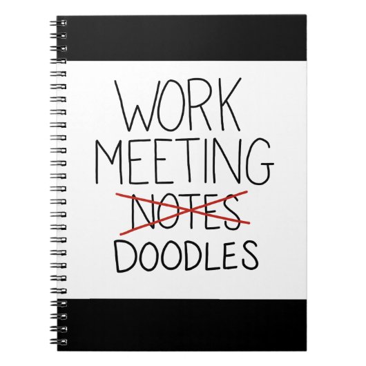 De Vergadering van het werk neemt nota van de grap Notitieboek (Voorkant)