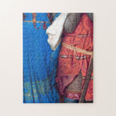 De vergadering van Turret Stairs die Frederic Burt Legpuzzel (Verticaal)