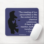De vergadering van twee persoonlijkheden mousepad muismat (Met muis)