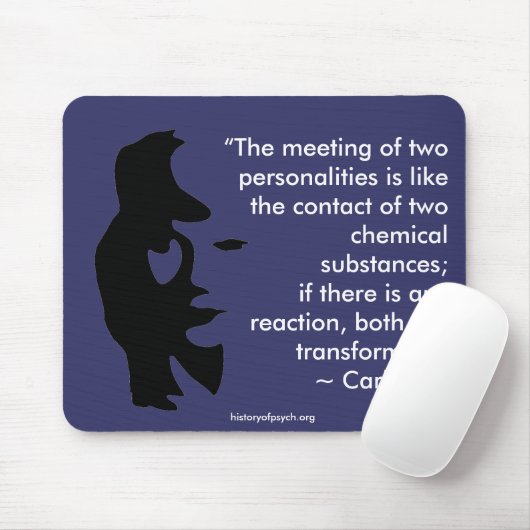 De vergadering van twee persoonlijkheden mousepad muismat (Met muis)