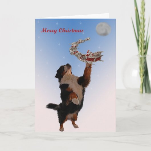 De vergaderingsKerstmis van Bernese Feestdagen Kaart (Voorkant)