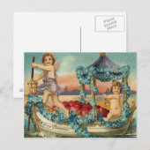 De Vergeet-mij-nietjes van het Hart van de Gondel Briefkaart (Voorkant / Achterkant)