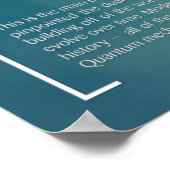 De vergelijking Schrödinger - Wiskunde Poster (Hoek)