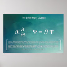 De vergelijking Schrödinger - Wiskunde Poster