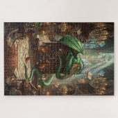 De Vergeten Drakenbibliotheek Fantasy Kunst Legpuzzel (Horizontaal)