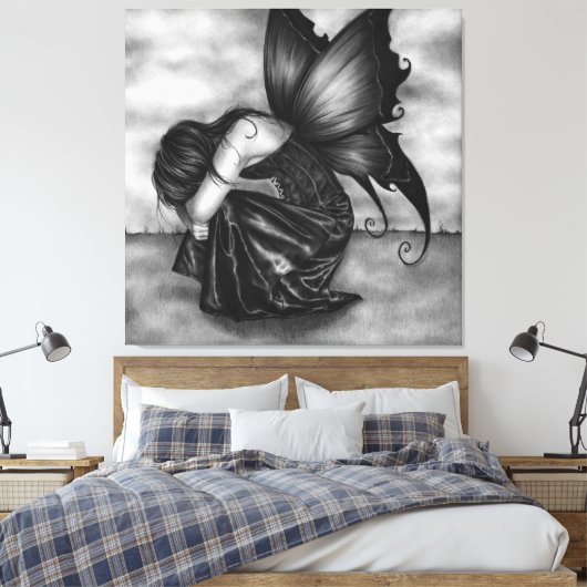 De vergeten Fairy Canvas Print (Insitu (Slaapkamer))
