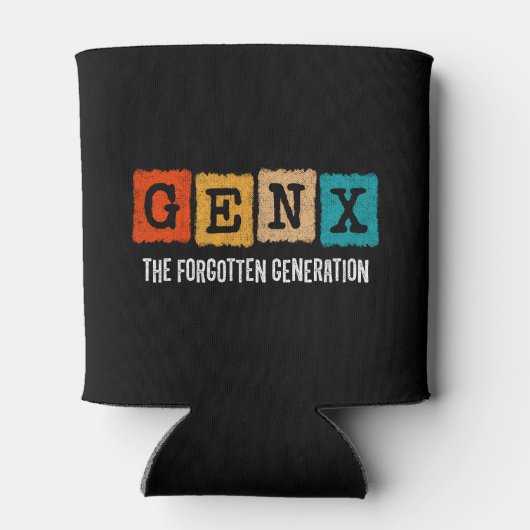 De vergeten generatie X Gen Xer Funny Gen X Blikjeskoeler (Achterkant)