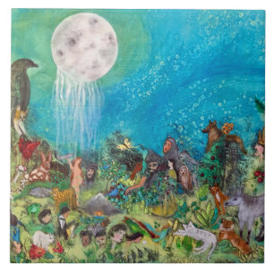 De vergeten Surreal Art Tegeltje