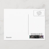 De vergeten weg Halloween zwarte kat en pompoen Briefkaart (Achterkant)