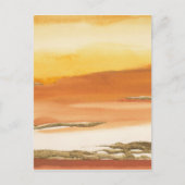 De vergulde Amber Abstracte Druk van I v2 Briefkaart (Voorkant)