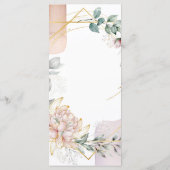 De Vergulde Frame Bloemrijke Bruiloft  Menu (Achterkant)