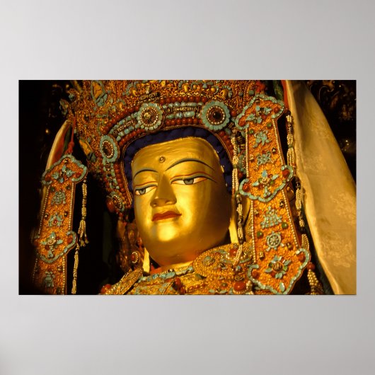 De vergulde Jowo Boeddha-beeld, Jokhang-tempel, Poster (Voorkant)