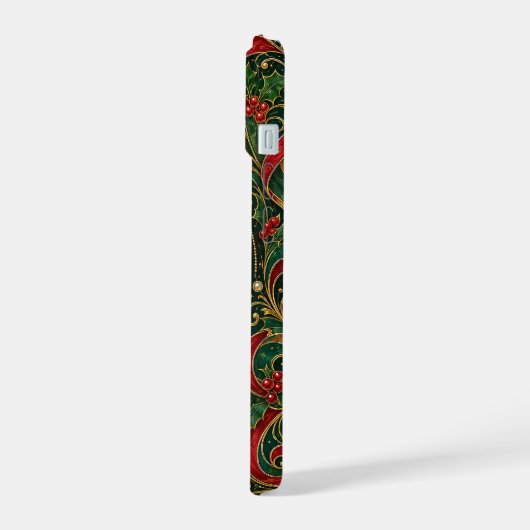 De Vergulde Kerstkompas iPhone 15 Case (Linkerkant)