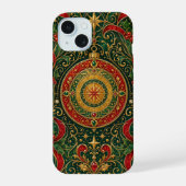 De Vergulde Kerstkompas iPhone 15 Case (Achterkant)