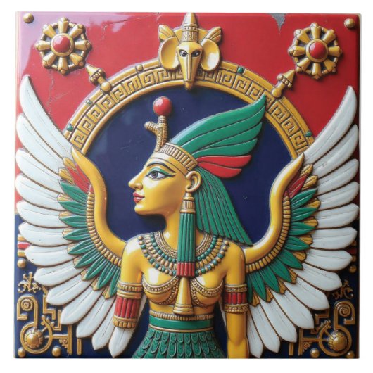 De Vergulde Regeerperiode van Nephthys Tegeltje (Voorkant)