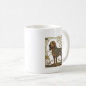 De Vergulde Tracker: Weense Secession Bloodhound Koffiemok (Voorkant rechts)