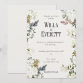 De vergulde tuin trouwkaart kaart (Voorkant / Achterkant)