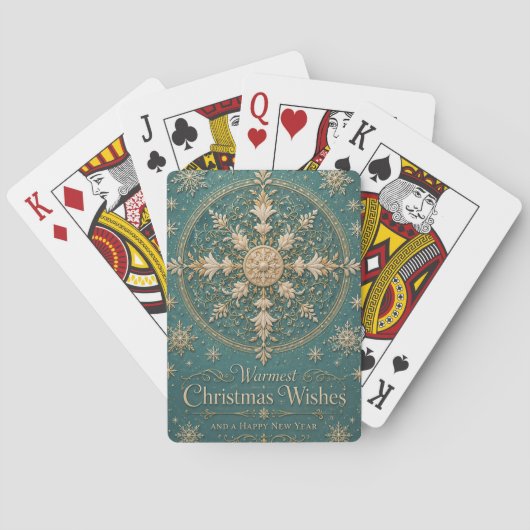 De Vergulde Vorst Mandala Pokerkaarten (Achterkant)