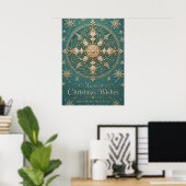 De Vergulde Vorst Mandala Poster (Thuiskantoor)
