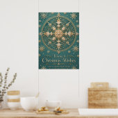 De Vergulde Vorst Mandala Poster (Keuken)