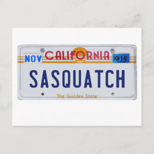 De Vergunning van Californië Sasquatch Briefkaart