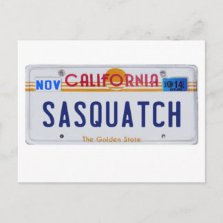 De Vergunning van Californië Sasquatch Briefkaart
