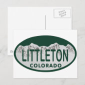 De vergunningsovaal van Littleton Briefkaart (Voorkant / Achterkant)