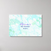 DE VERHAAL WRITER Bat Bar Mitzvah tekent aan boord Canvas Afdruk (Voorkant)