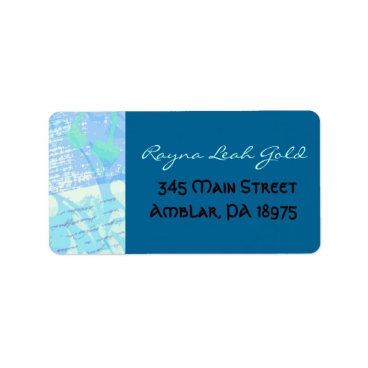 DE VERHAAL WRITER Bat Mitzvah drukt uw eigen etike Etiket (Voorkant)