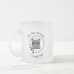 De verhalen die ik zou kunnen vertellen matglas koffiemok