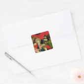 De verheerlijking van de Magi 2 Vierkante Sticker (Envelop)