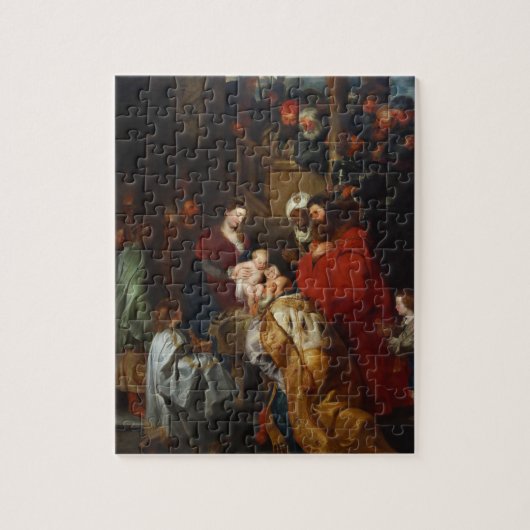 De verheerlijking van de Magi door Peter Paul Rube Legpuzzel (Verticaal)