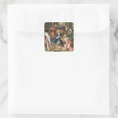 De verheerlijking van de Magi-jesusfeestdag Vierkante Sticker (Tas)