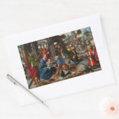 De verheerlijking van de Magi Rechthoekige Sticker (Envelop)