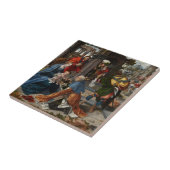 De verheerlijking van de Magi Tegeltje (Zijkant)