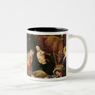 De verheerlijking van de Magi Tweekleurige Koffiemok