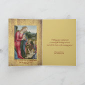 De verheerlijking van het Christelijke Kind - Fred Feestdagen Kaart (Binnen)