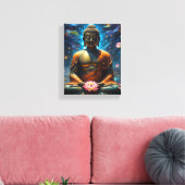De Verheven Meester Boeddha Canvas Afdruk (Insitu (Woonkamer))