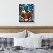De Verheven Meester Boeddha Canvas Afdruk (Insitu (Slaapkamer))