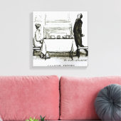 De verheviging van zijn gevoelens" canvas afdruk (Insitu (Woonkamer))