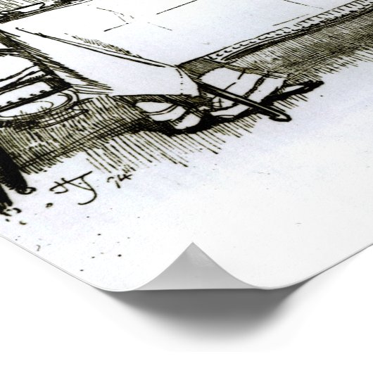 De verheviging van zijn gevoelens" poster (Hoek)