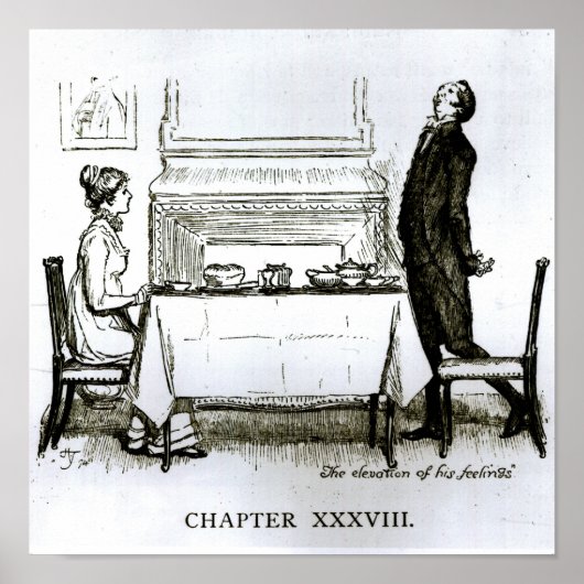 De verheviging van zijn gevoelens" poster (Voorkant)