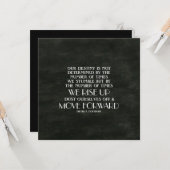 De verhoging omhoog en beweegt vooruit Inspirerend Kaart (Voorkant / Achterkant in situ)