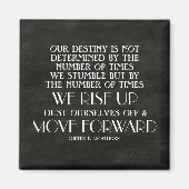 De verhoging omhoog en beweegt vooruit Inspirerend Magneet (Voorkant)