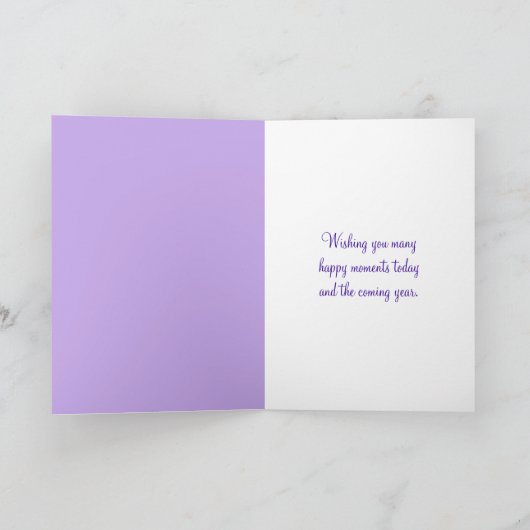 De verjaardag bloost kaart (Binnen)