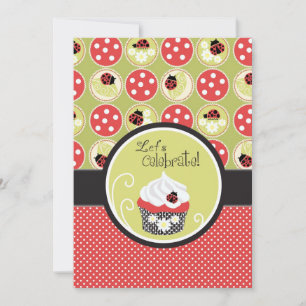 De Verjaardag Bug & Cupcake van de dame Kaart
