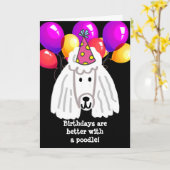 De verjaardag is beter met een poedie kaart (Gele Bloem)