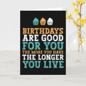 De verjaardag is goed voor je grappige verjaardag kaart (Gele Bloem)