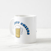 De verjaardag juicht toe koffiemok (Voorkant links)