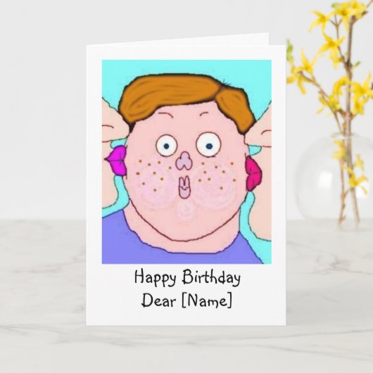 De verjaardag kus-ziet de Kaarten van de (Gele Bloem)